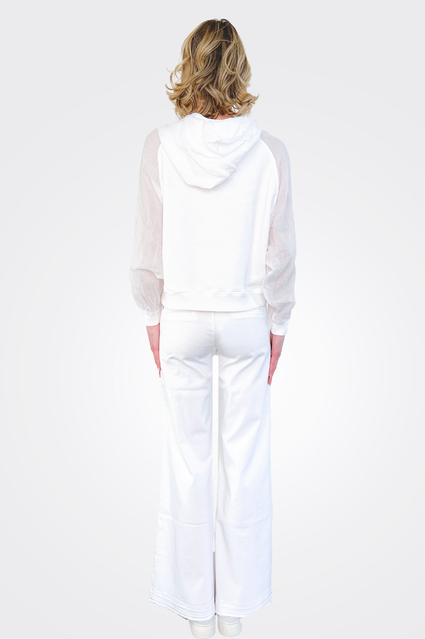 Flare Pants - White by European Culture — alternate view