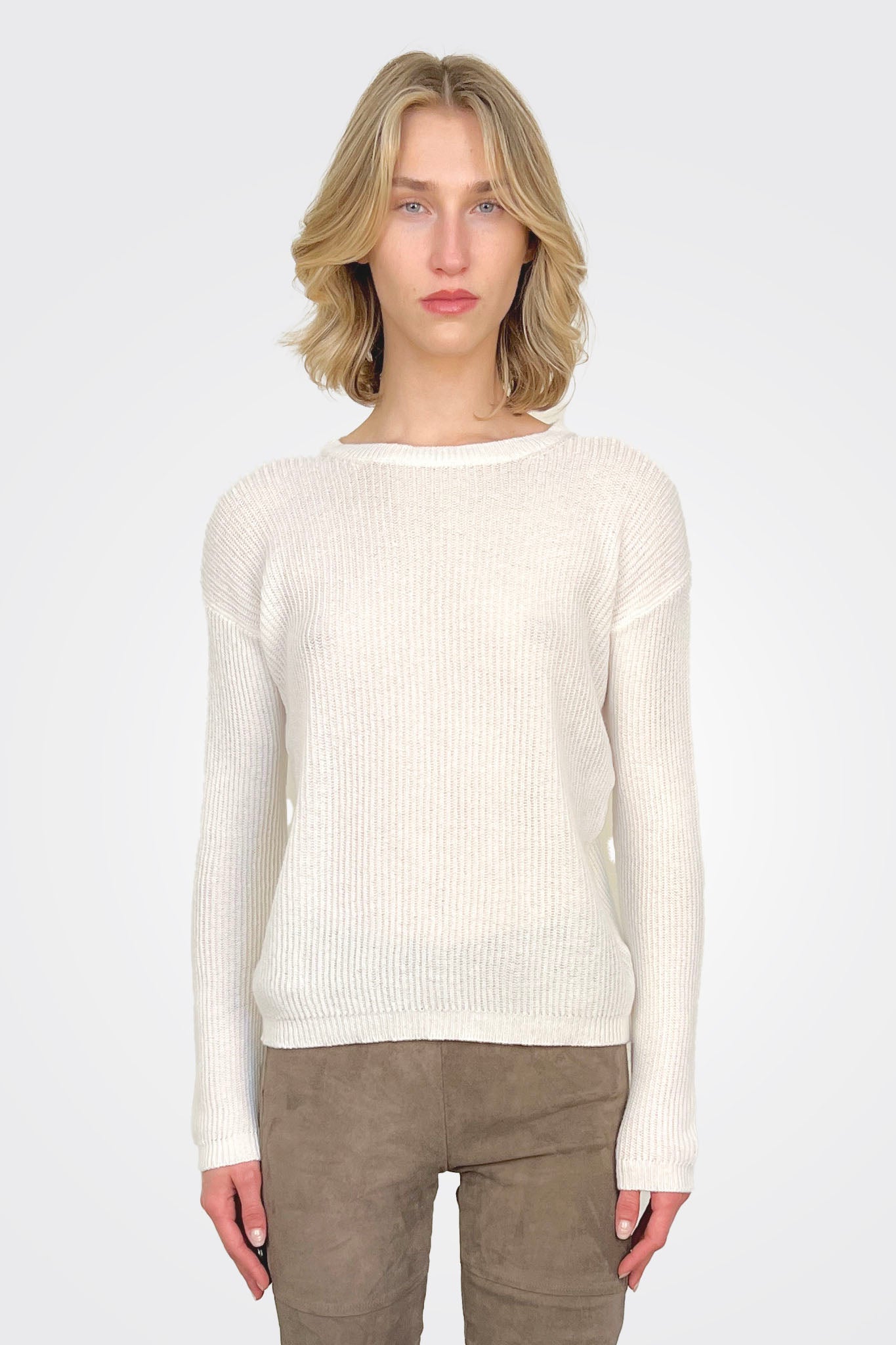 Ribbed Sweater - Off White by Private 0204 | 25 South Boutiques