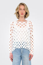 Lula Cutout Pullover - White by Shannon Passero | 25 South Boutiques