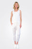 3/4 Pants - White