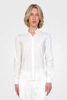 Button Down Blouse - White by European Culture | 25 South Boutiques