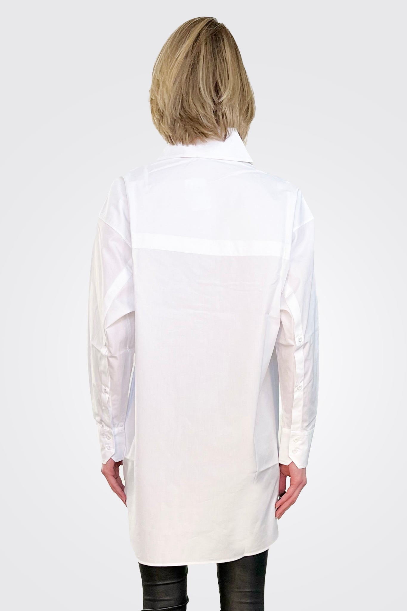 Detailed Button Up Shirt - White by Isabel Benenato — view 5
