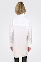 Detailed Button Up Shirt - White by Isabel Benenato — view 5