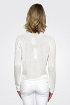 One Button Cardigan - White by Hubert Gasser — alternate view