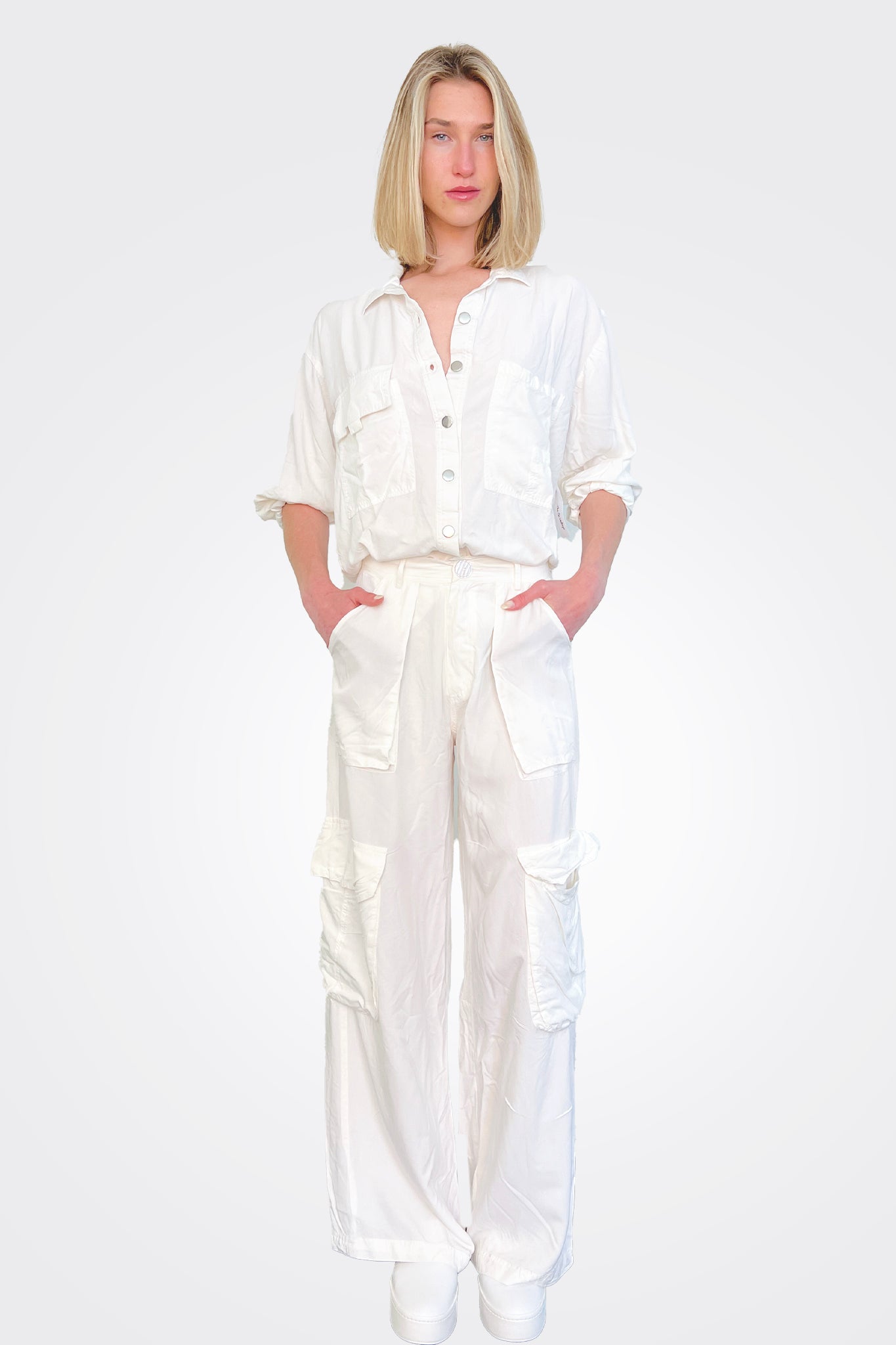Button Down - White by The Nu Vintage — view 3