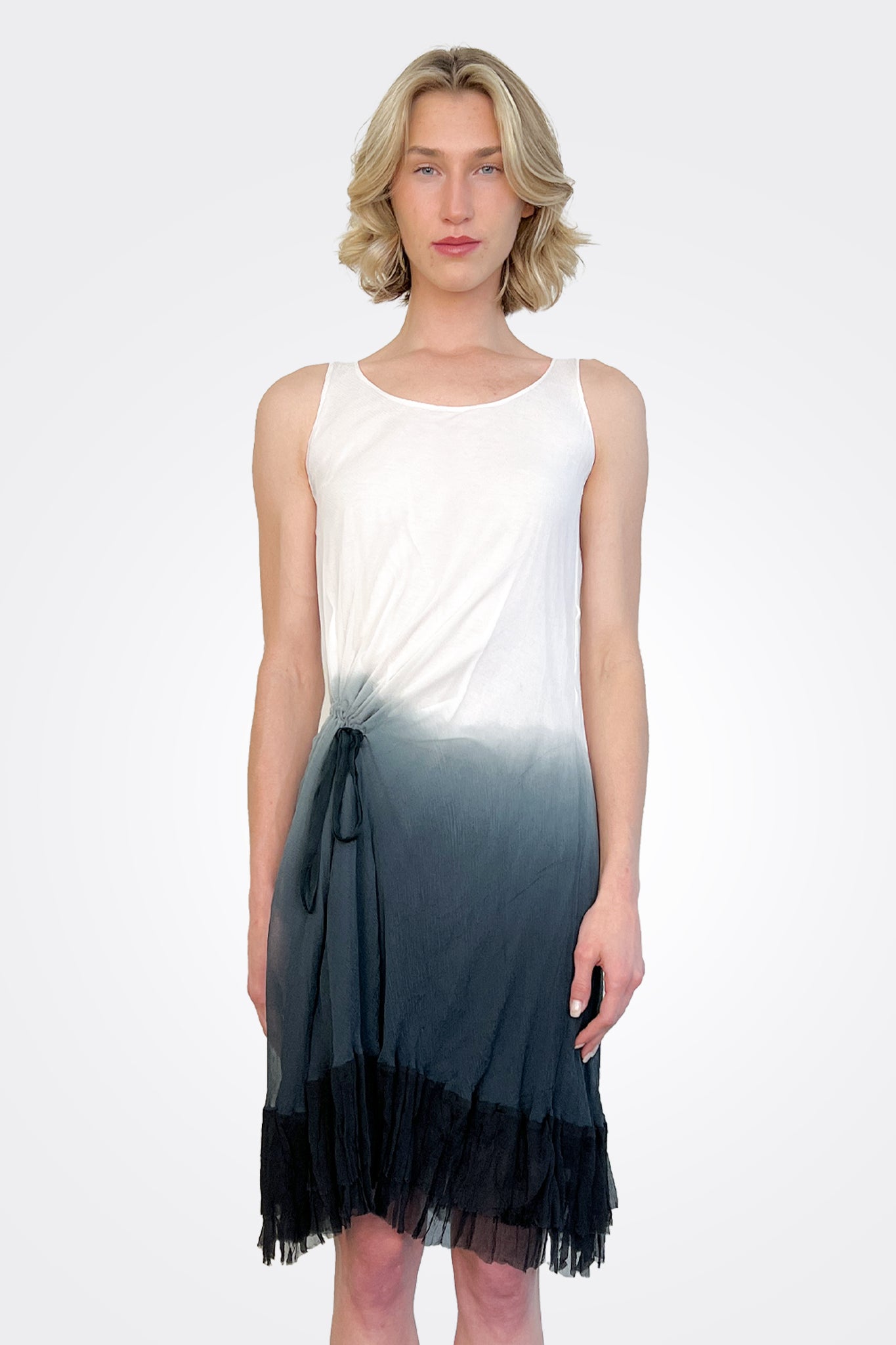 Synched Side Dress - Classic White by Viviana Uchitel — alternate view