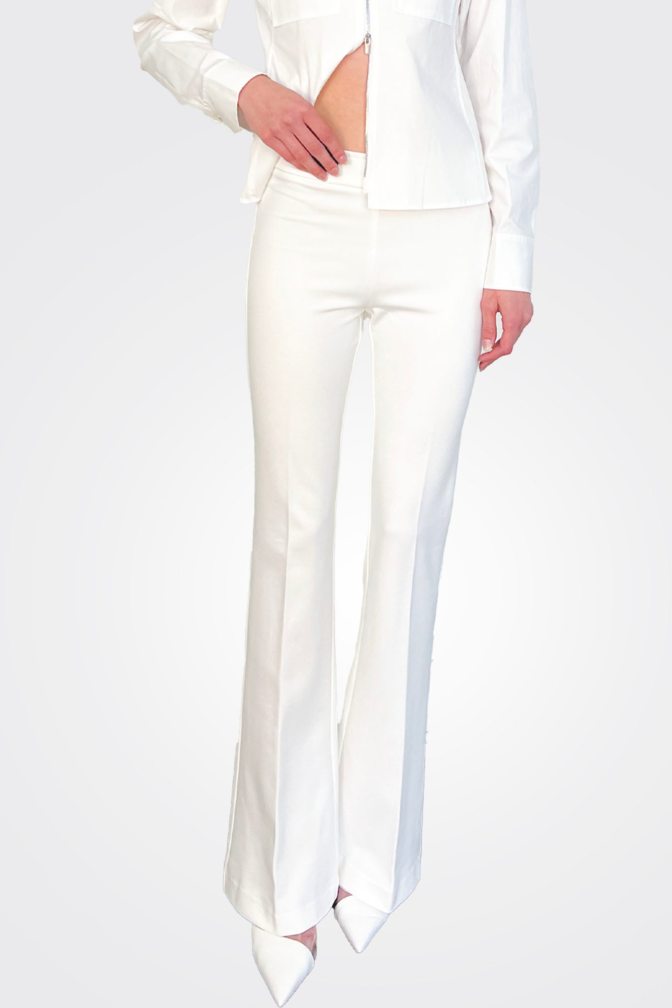 Bellini 4 Way Stretch Pants - Off White by Avenue Montaigne — alternate view