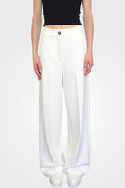 Straight Leg Trousers - White by Liviana Conti — alternate view