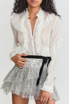 Jelena Blouse - White by LoveShackFancy — view 6