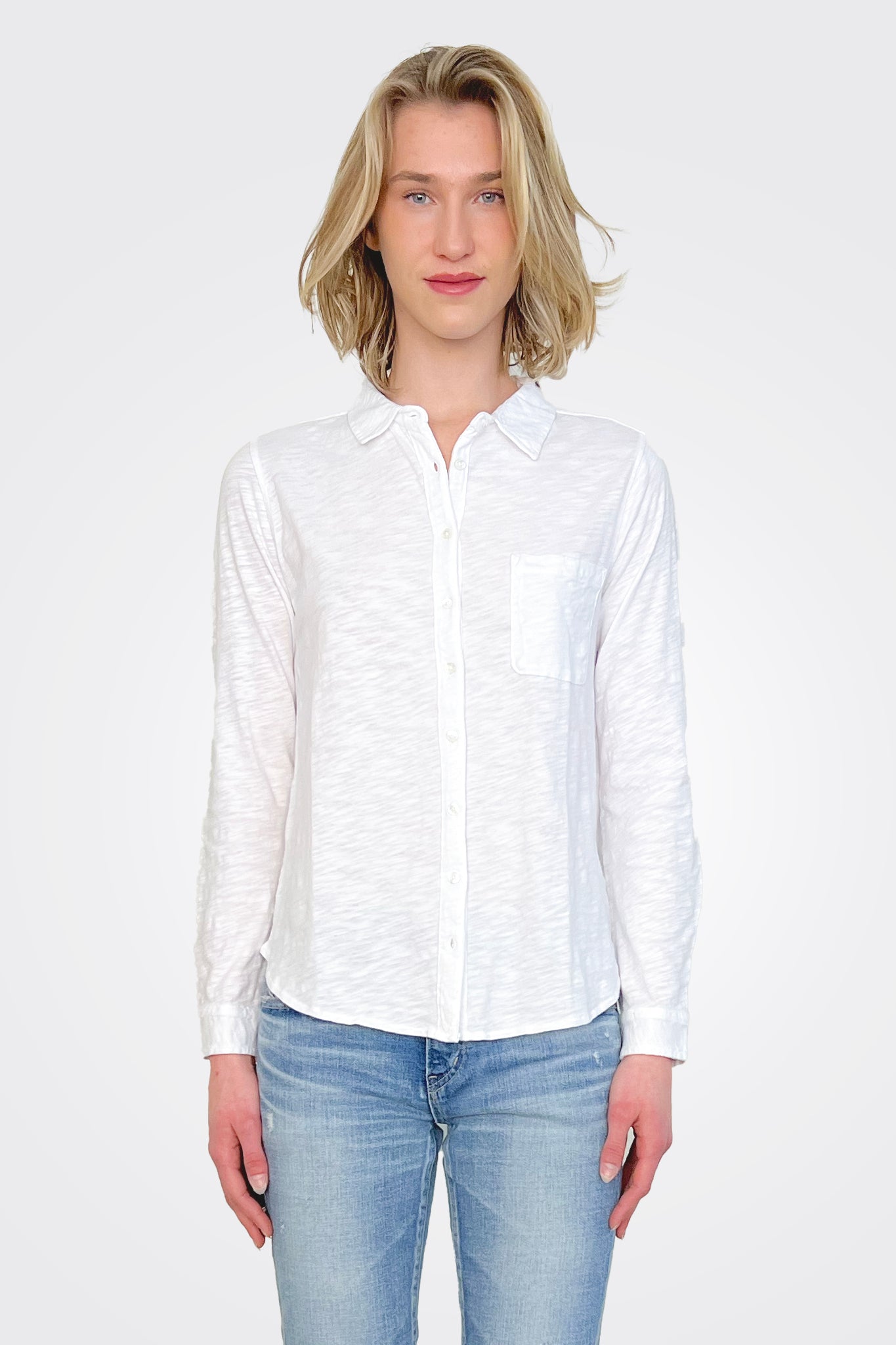 Button Down Shirt - White by Dylan — alternate view