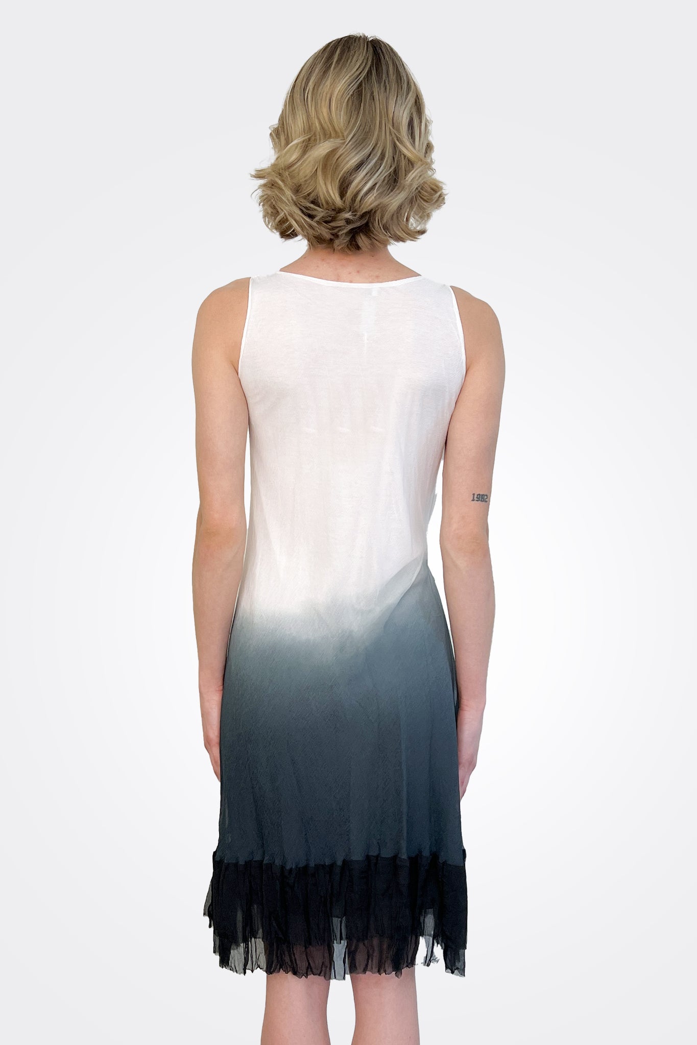 Synched Side Dress - Classic White by Viviana Uchitel — view 3