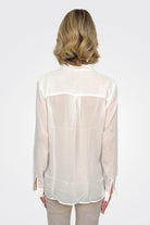 Silk Shirt - White by Kristensen — alternate view