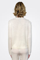 Cashmere Cardigan - White by Private 0204 — view 3