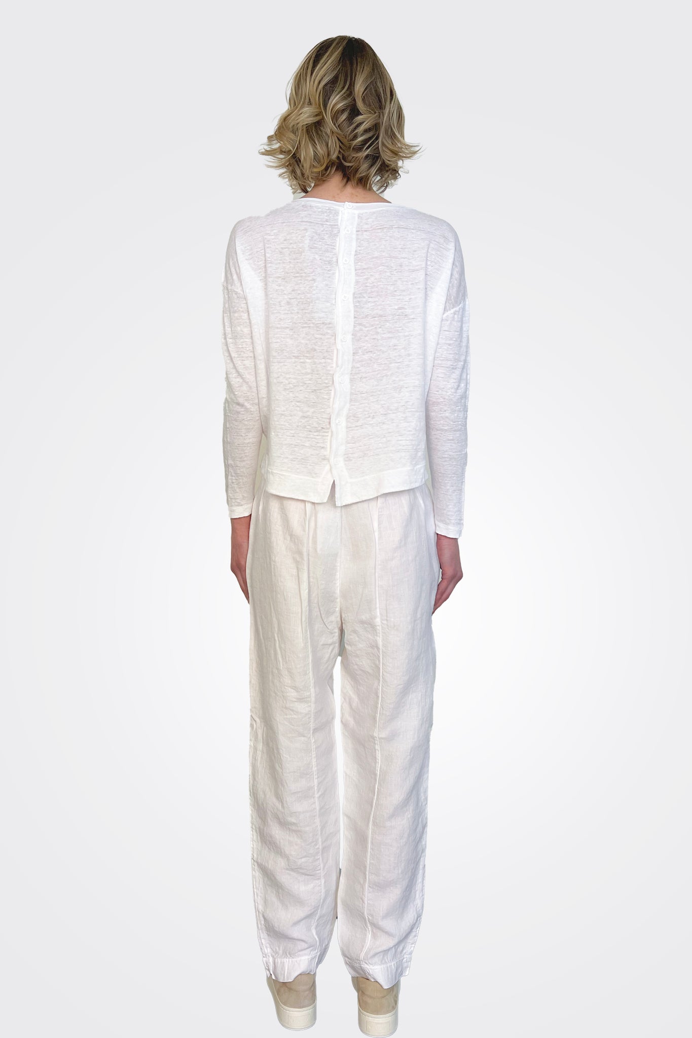 Linen Pocket Pants - White by Transit Par-Such — view 4