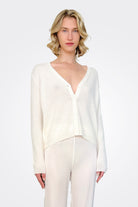 Cashmere Cardigan - White by Private 0204 | 25 South Boutiques