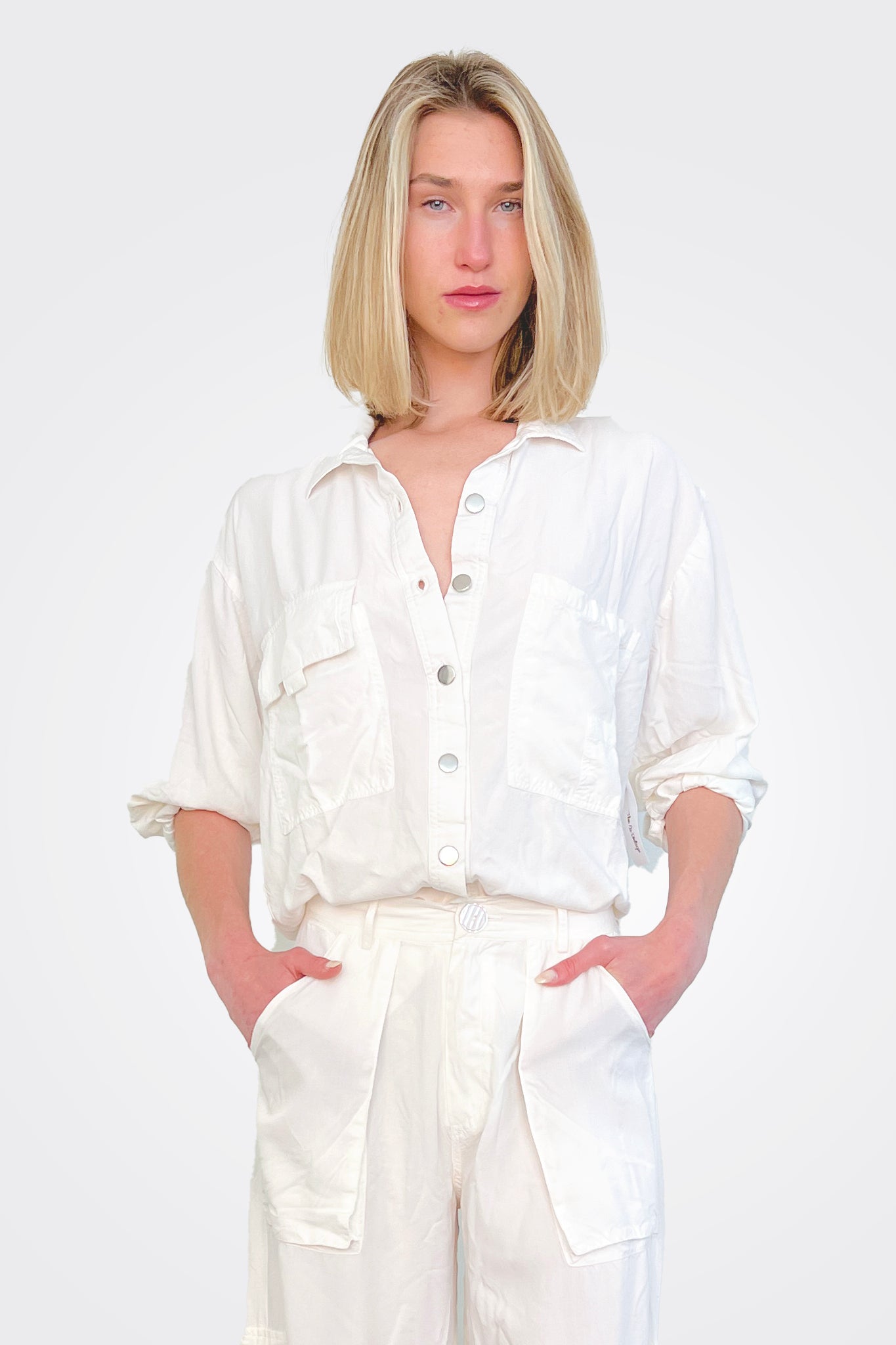 Button Down - White by The Nu Vintage | 25 South Boutiques