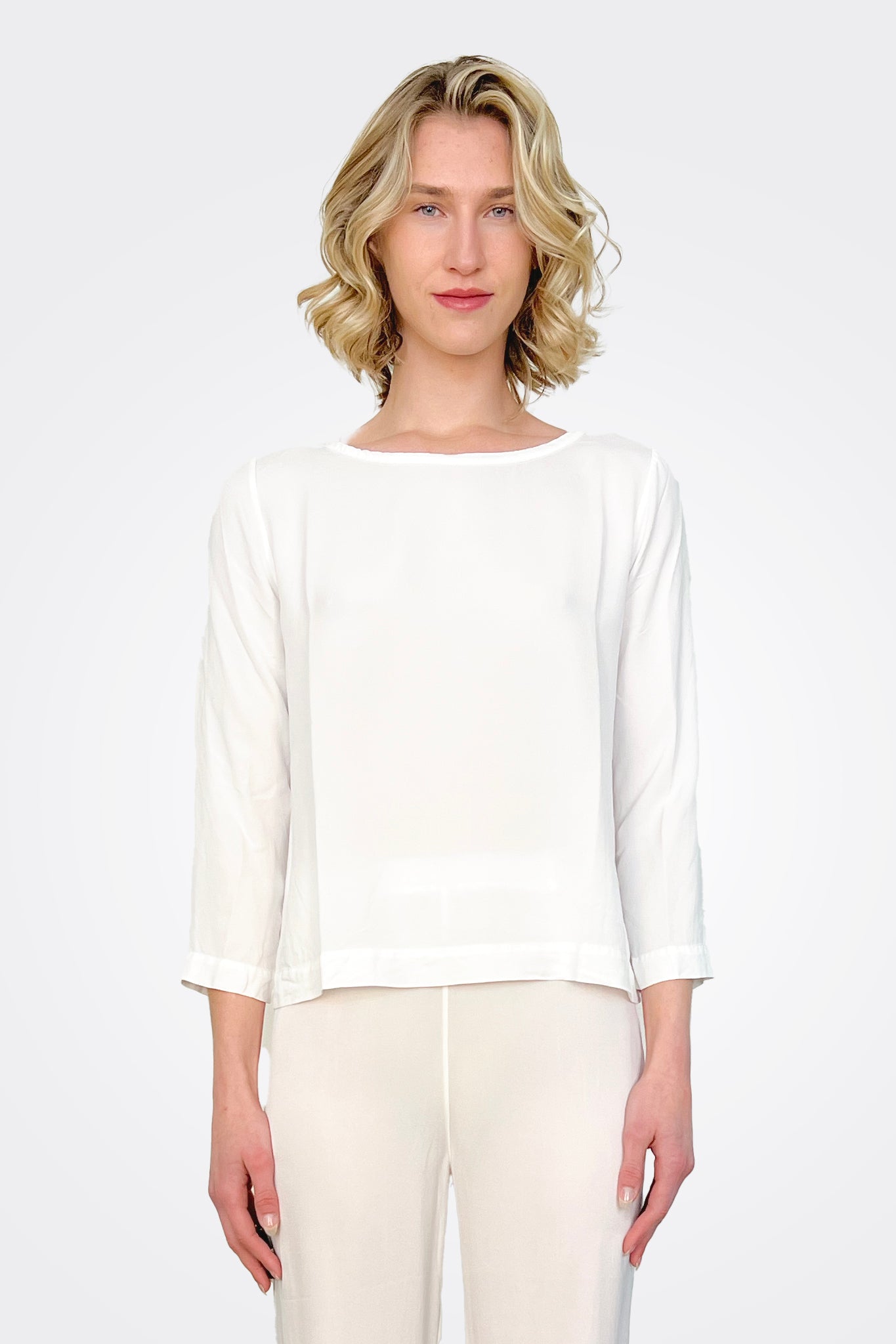 Silk Shirt - White by Private 0204 | 25 South Boutiques