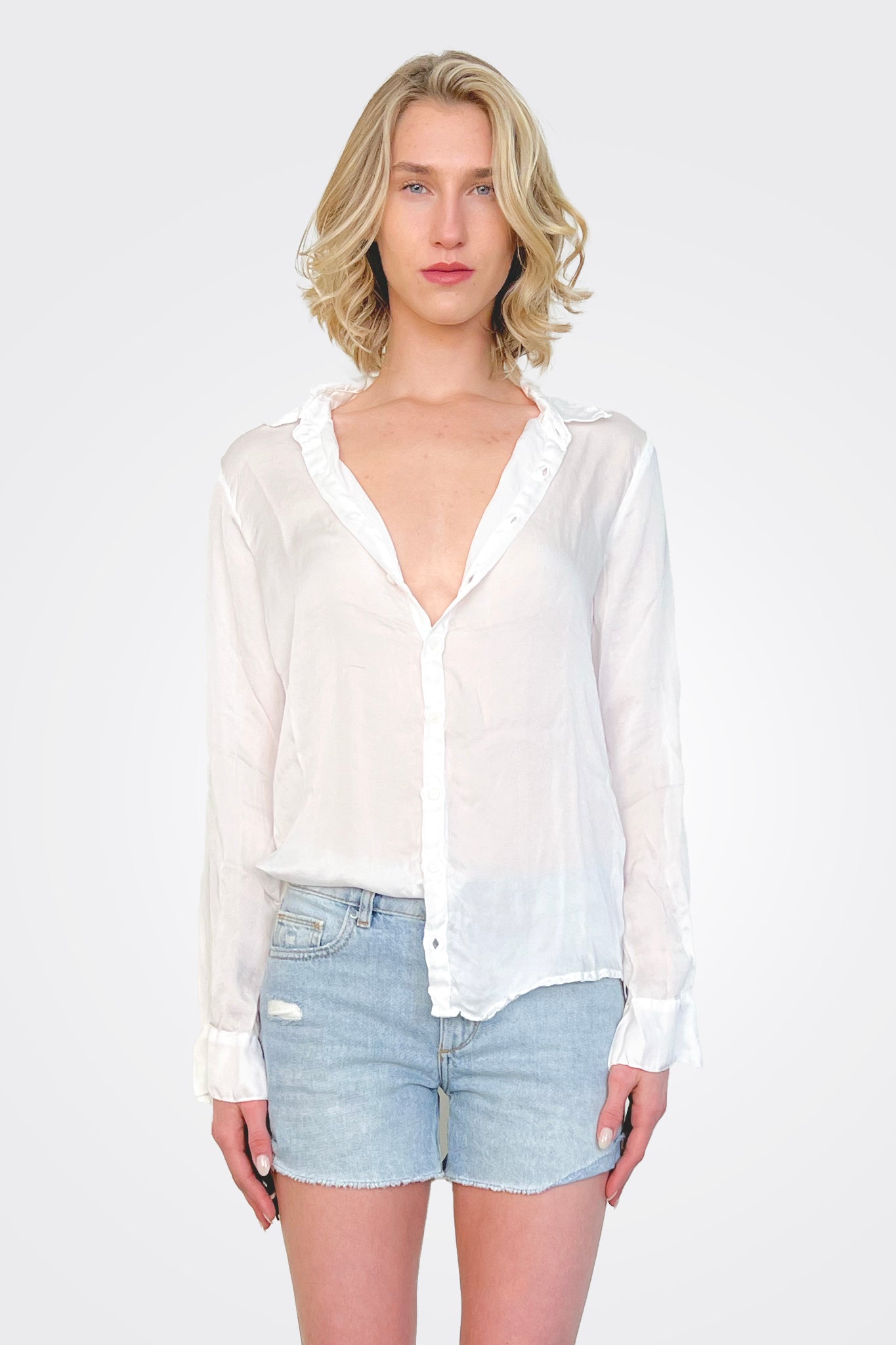 Romy Shirt - White by CP Shades | 25 South Boutiques