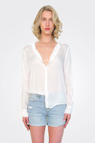 Romy Shirt - White by CP Shades | 25 South Boutiques