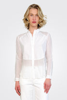 Body Button Down Shirt - White by European Culture | 25 South Boutiques