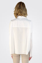 Oversize Pocket Shirt - White by Kristensen — view 3
