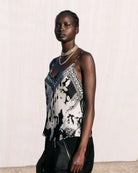 Wonpy Cami Blouse - Black Print by Mes Demoiselles — alternate view