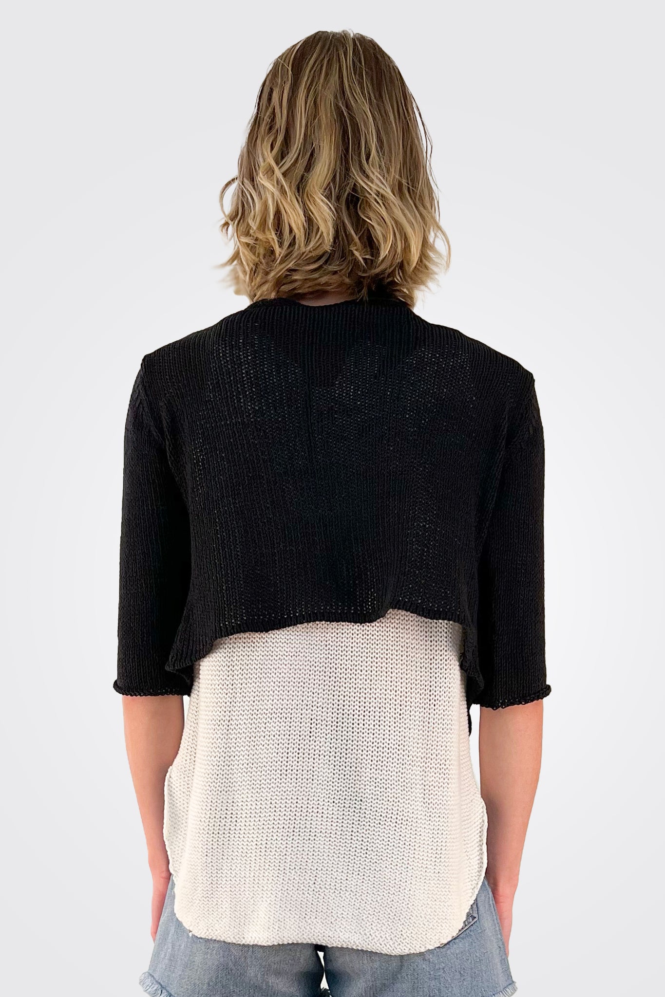Ballet 3/4 Sleeve Top - Black by Wooden Ships — alternate view
