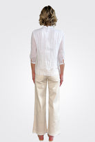Raw Hem Pants - White Sand by European Culture — alternate view