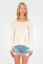Pocket Full of Sunshine Crew - Breaker White Yellow Carrot by Wooden Ships | 25 South Boutiques