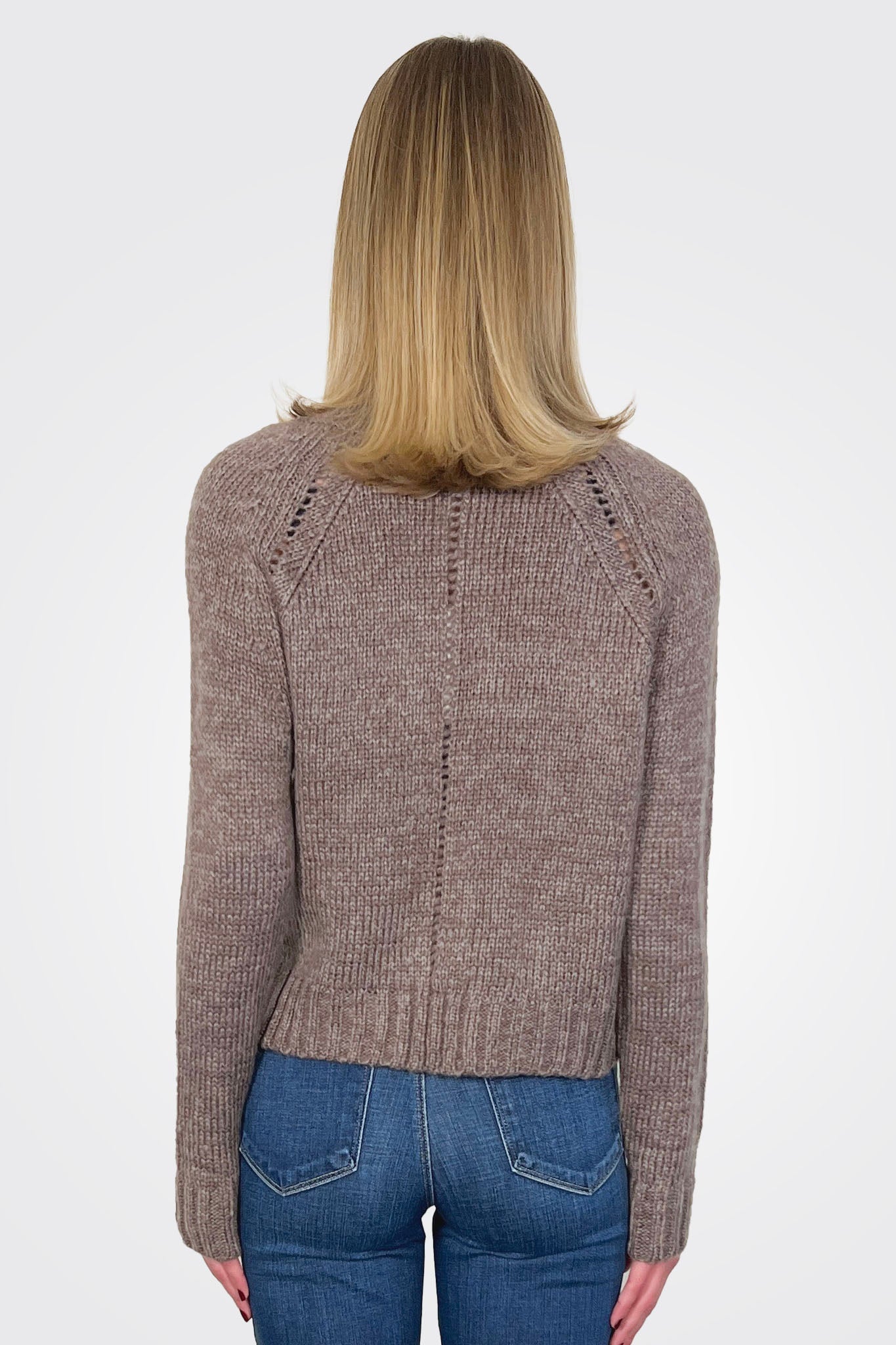 Sylvan Marled Cardi Chunky - Sandstone by Wooden Ships — alternate view