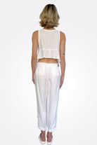 Crop Pant - White by Masons — alternate view