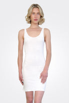 Slip Tank Dress - White by Kristensen — alternate view