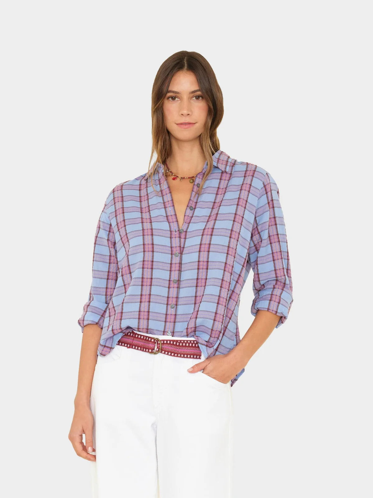 Bowie Shirt - Lunar Blue by Xirena | 25 South Boutiques