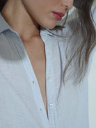 Scout Gauze Shirt - Pale Sky by Xirena — view 4