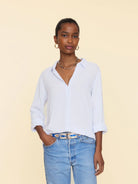 Scout Gauze Shirt - Pale Sky by Xirena | 25 South Boutiques