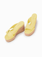 Belisa Wedge Sandal - Yellow by Equitare — alternate view