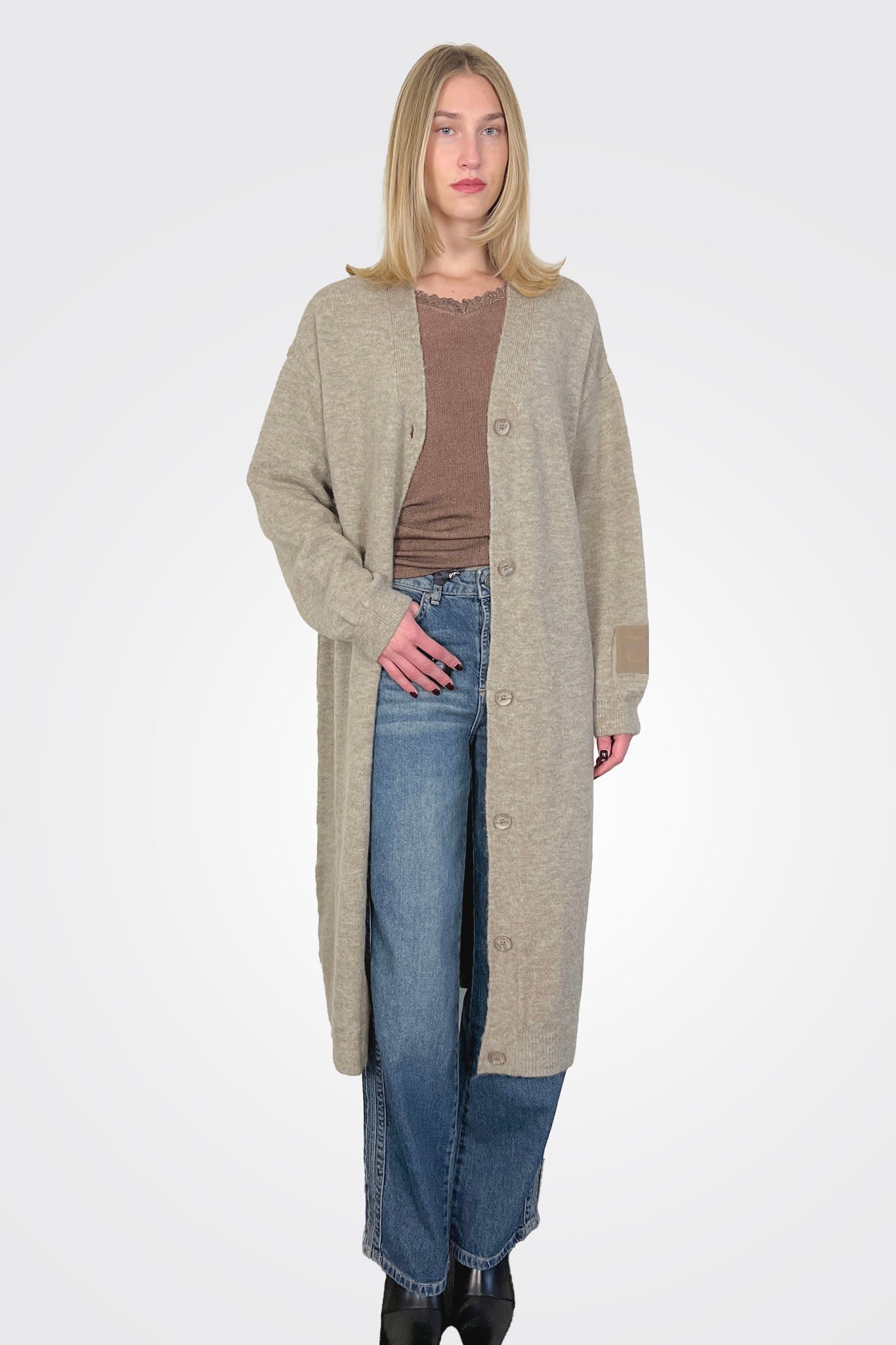 Zhbranda Duster - Taupe by Zhrill | 25 South Boutiques