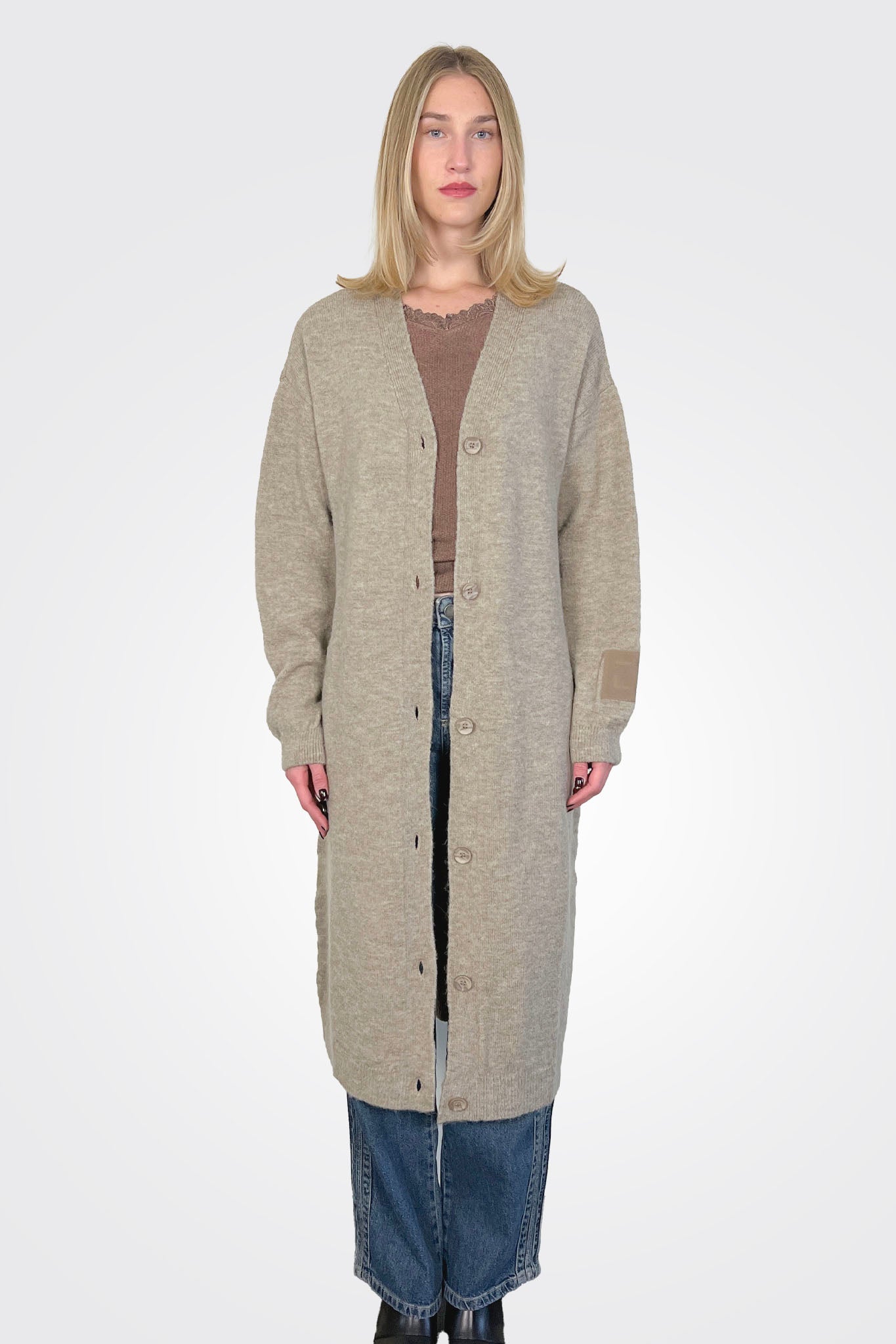 Zhbranda Duster - Taupe by Zhrill — alternate view