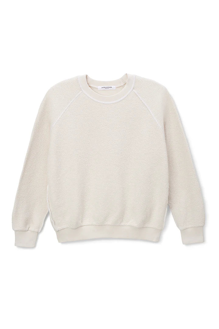 Ziggy Fleece Shrunken Crew - Sugar by perfectwhitetee — view 3