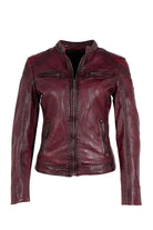 Ziya Leather Jacket - Dusty Red by Mauritius | 25 South Boutiques