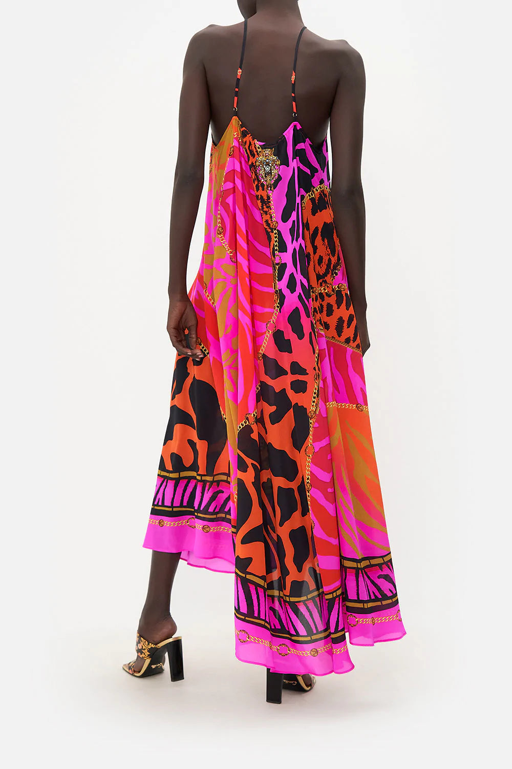Gather Neck Halter Maxi Dress - Always Change Your Spots by Camilla — alternate view