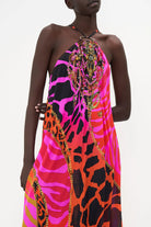 Gather Neck Halter Maxi Dress - Always Change Your Spots by Camilla — view 4