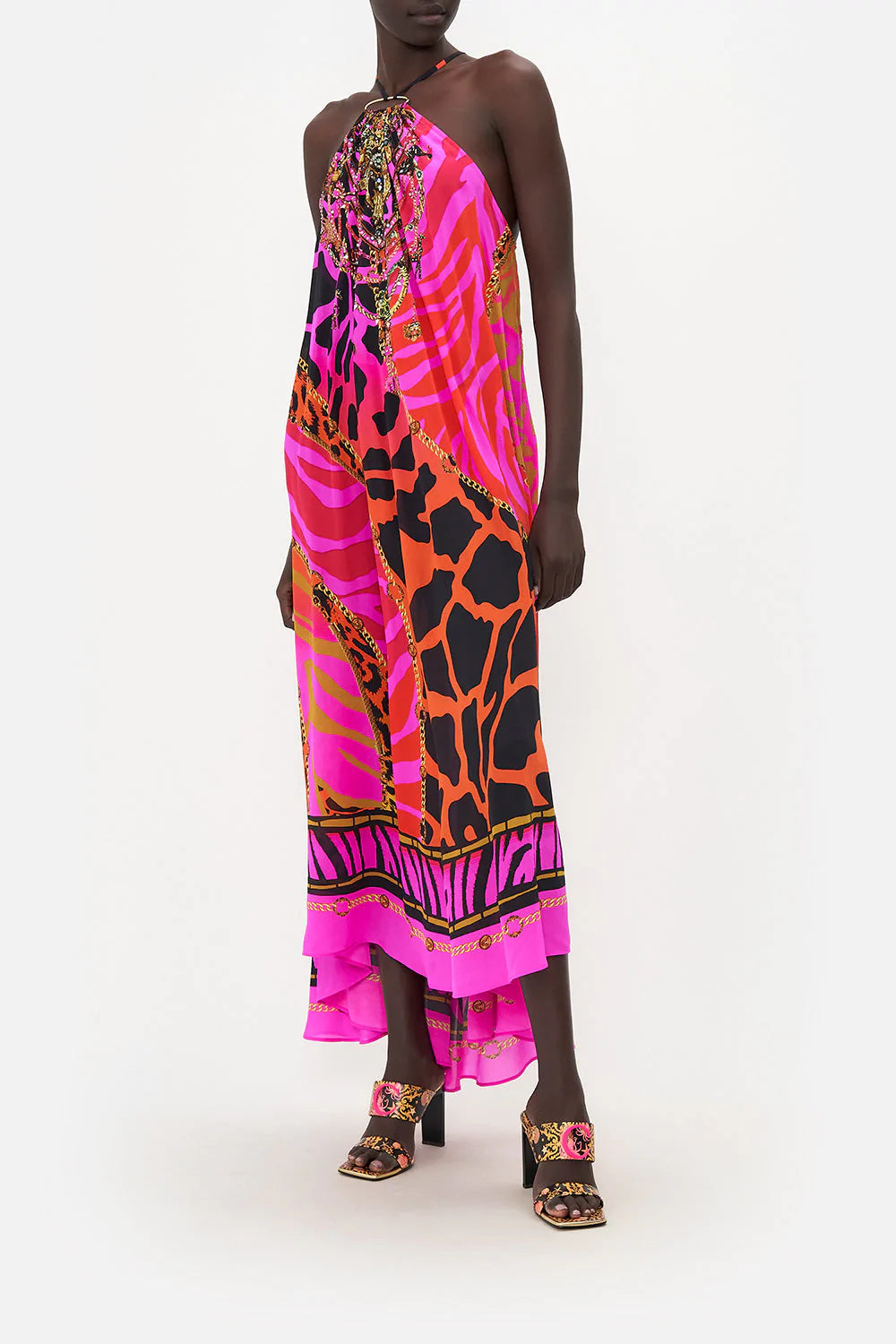Gather Neck Halter Maxi Dress - Always Change Your Spots by Camilla | 25 South Boutiques