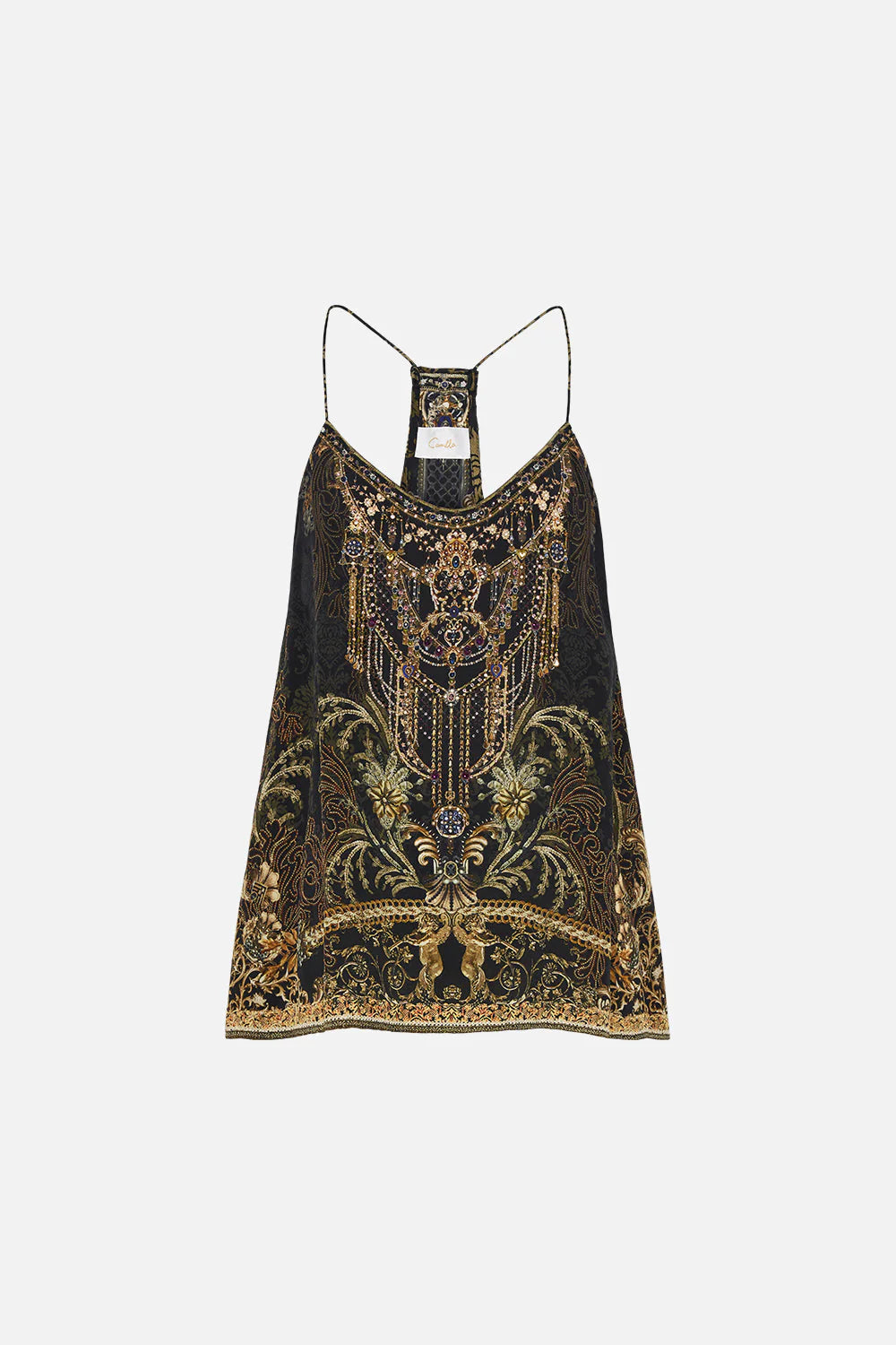 T Back Shoestring Top - The Night is Noir by Camilla — view 6