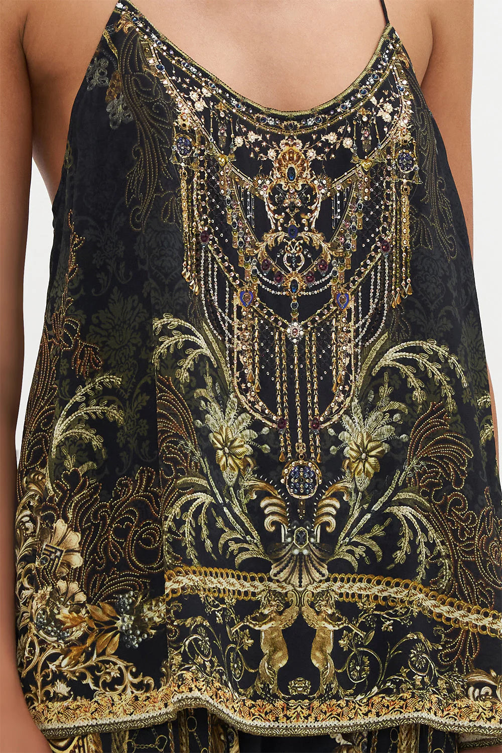T Back Shoestring Top - The Night is Noir by Camilla — alternate view