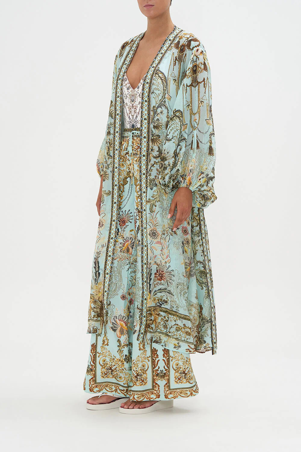 Blouson Sleeve Kimono - Adieu Yesterday by Camilla — view 5