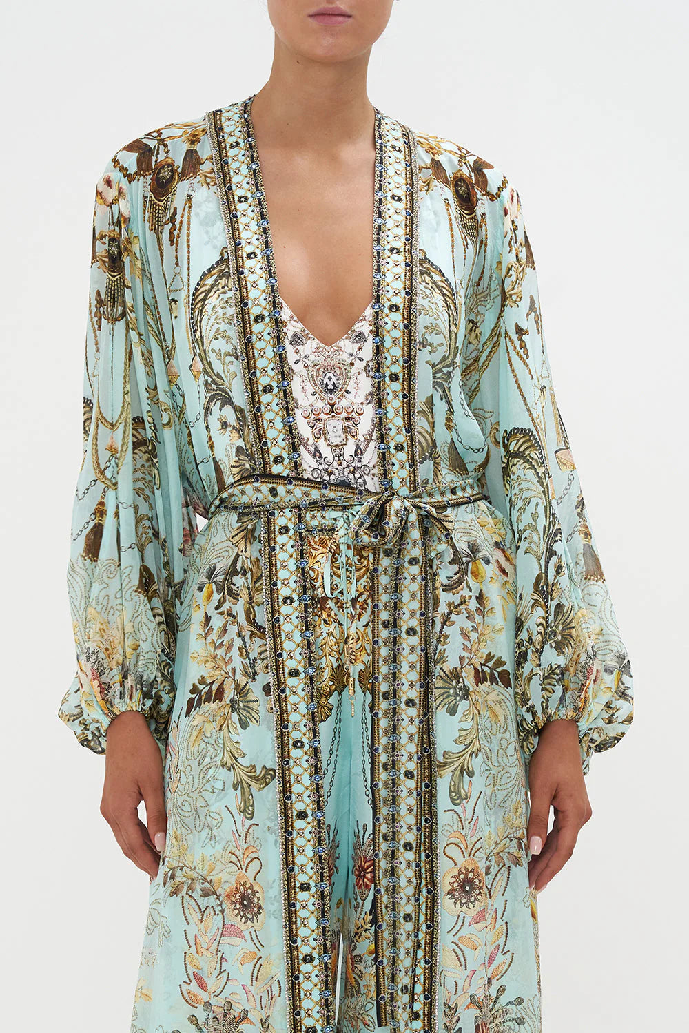 Blouson Sleeve Kimono - Adieu Yesterday by Camilla — view 3