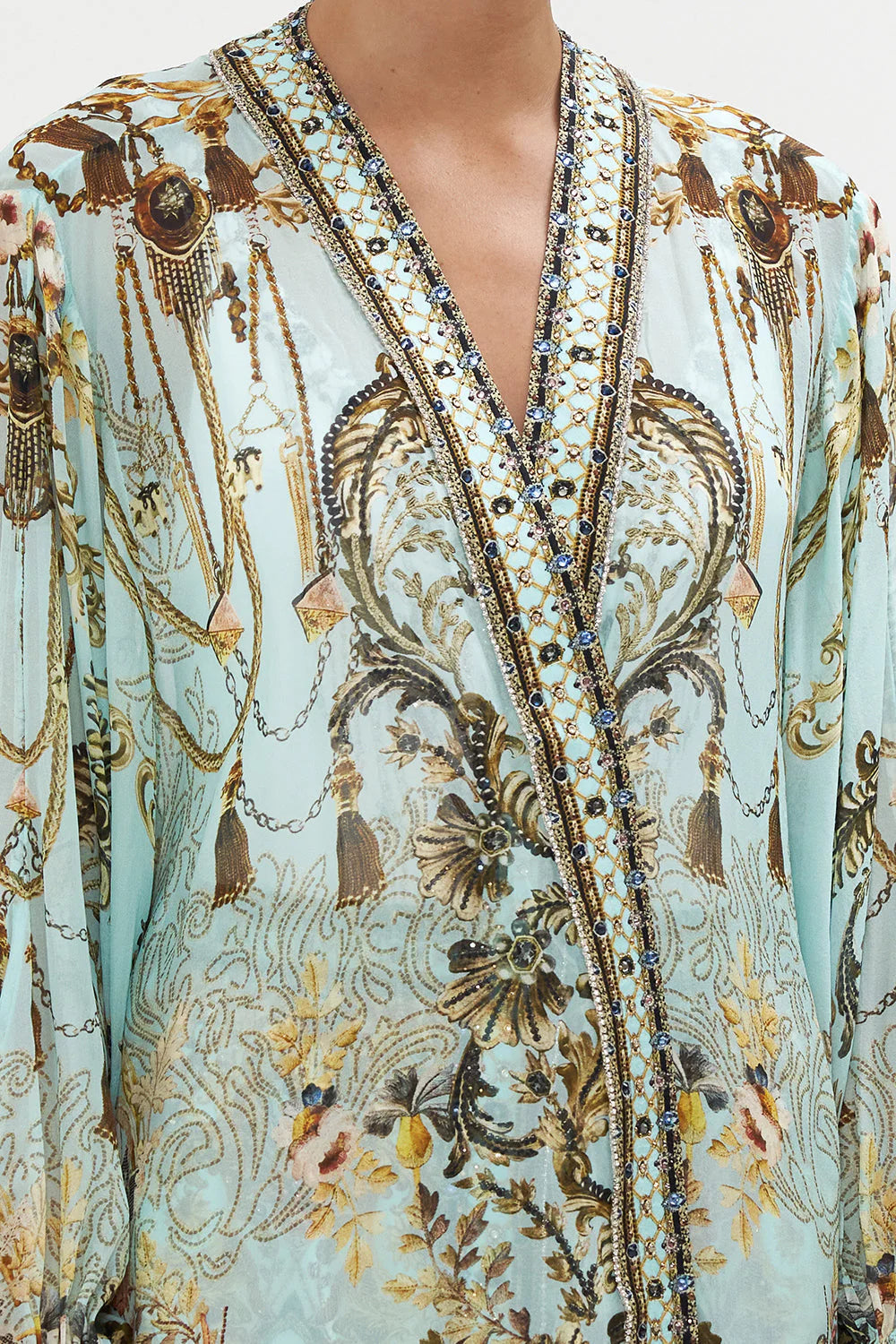 Blouson Sleeve Kimono - Adieu Yesterday by Camilla — view 4