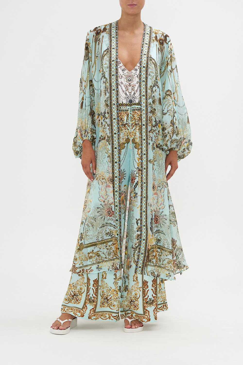 Blouson Sleeve Kimono - Adieu Yesterday by Camilla | 25 South Boutiques