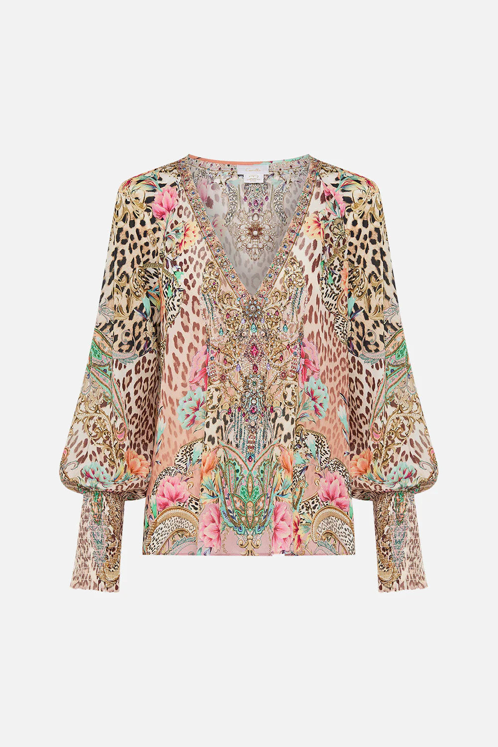 Shirred Cuff Blouse - Queen Atlantis by Camilla — view 6